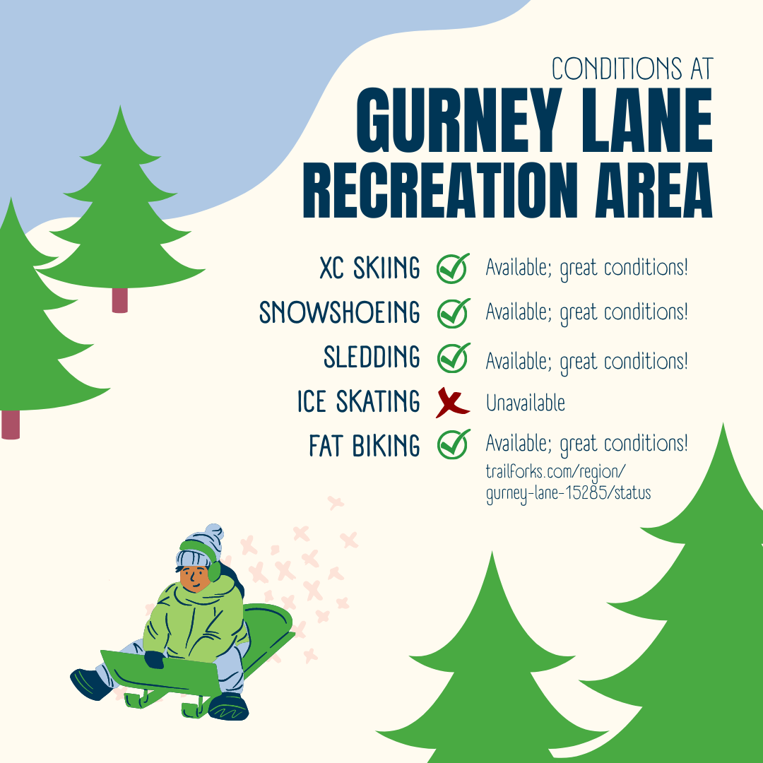 Winter Conditions at Gurney Lane Recreation Area
